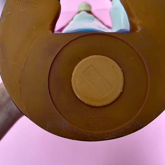 Vintage Disney Beauty and the Beast Plastic Coin Bank Figure - Picture 7 of 7